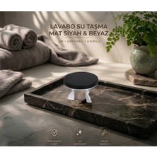 Serel Lavabo Su Taşmayüzüğü - Mat Siyah