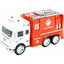 PopŞeker Sürtmeli Itfaiye Aracı | 3+ Yaş Oyuncak Itfaiye Arabası 15 cm