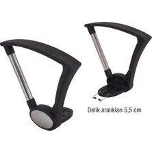 Megasit Ofis Koltuğu Kolu Takım Krom Sabit Kol 5,5cm