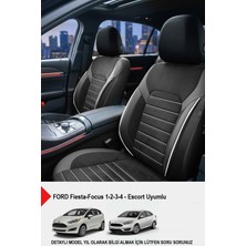 Gm Design Alcantara Serisi Lüks Oto Koltuk Kılıfı - (Ford Focus-Fiesta Ile Uyumlu)