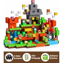 Mc Blok Minecraft Manyetik Küp Blok Mario Temalı Yapı Taşı 150 Parça