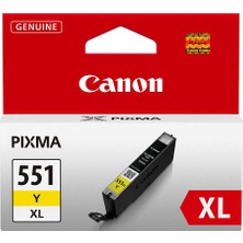 Canon CLI-551XL-6446B001 Sarı Yüksek Kapasiteli Orijinal Kartuş