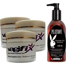 Sh Playboy Vagifix Varicose Vein Defense Cream 3 Adet +Playboy Masaj Yağı Sh Najmaddin