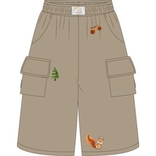 Miela Kids Tiny Stories Gabardin Kargo Bol Paça Pantolon - Bej