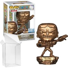 Funko One Piece Pop! Plus Franky Statue (Bronze) With Pop! Protector Figür