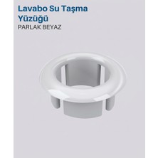 Serel Eca Lavabo Su Taşma Yüzüğü - Parlak Beyaz