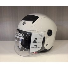 Kask Tucano Urbano El Kıd Yarım Çocuk Kaskı Parlak Beyaz