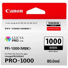 Canon PFI-1000MBK-0545C001 Mat Siyah Orijinal Kartuş