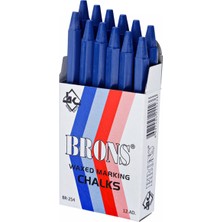 Brons Tebeşir Yuvarlak Yağlı Mavi 12 Li BR-254