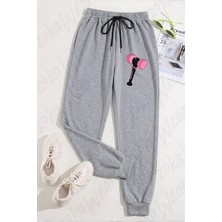 Zoka Wear Unisex Black Pink K Pop Baskılı Eşofman Altı