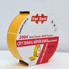 Her Bant Çift Taraflı Köpük Bant Askılı 36X5 mt 2004