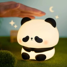 Ttt Masum Oturan Panda Tasarımlı Gece Lambası - Dokunmatik - Şarjlı
