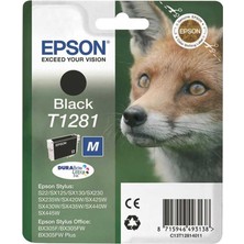 Epson T1281-C13T12814020 Siyah Orijinal Kartuş