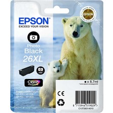 Epson 26XL-T2631-C13T26314020 Foto Siyah Orijinal Kartuş