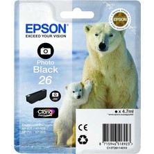 Epson 26-T2611-C13T26114020 Foto Siyah Orijinal Kartuş