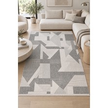 Ally Carpet Oktay Nuvola Gri Modern Sisal Görünümlü Kaymaz Tabanlı Robot Süpürge Uyumlu Oturma Odası Mutfak Kori