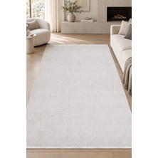 Ally Carpet Kaelin Mekon Krem Özel Ölçü Salon Oturma Odası Koridor Halısı Robot Süpürgeye Uyumlu Kolay Temizlene