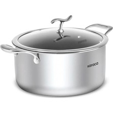 Karaca Plasma Steel 316+ 3Ply Yanmaz Yapışmaz Çelik Tencere 22 cm