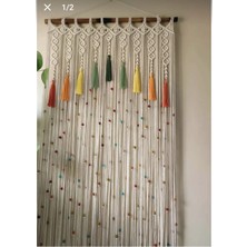 Cesse Home Renkli Makrome Perde