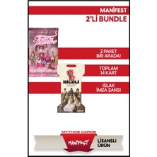 MNT Zone Mythos Cards -Manifest Koleksiyon Kartları Toz Pembe + Hileli - 2'li Set