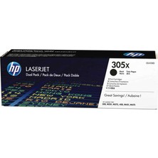 Hp 305X-CE410XD Siyah Yüksek Kapasiteli Orijinal Toner Ikili Paket
