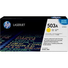 Hp 503A-Q7582A Sarı Orijinal Toner
