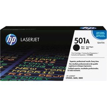 Hp 501A-Q6470A Siyah Orijinal Toner