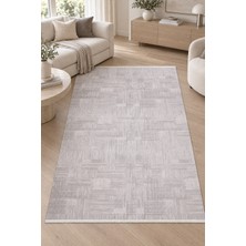 Ally Carpet Kaelin Mekon Bej Beyaz Salon Oturma Odası Koridor Halısı Özel Ölçü Akrilik Yumuşak Robot Süpürgeye U