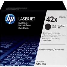 Hp 42X-Q5942XD Yüksek Kapasiteli Orijinal Toner Ikili Paket