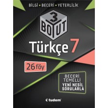 Tudem Yayın Grubu Tudem 7. Sınıf Türkçe 3 Boyut (Yeni)