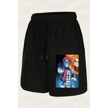 Zoka Wear Unisex Demon Slayer Rengoku Vs Akaza Tasarım Baskılı Şort