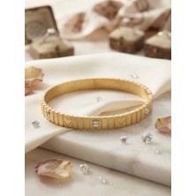 Valanti Art Kalp Figürlü ve Taş Süslemeli Vıp Gold Kelepçe