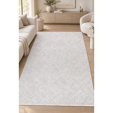 Ally Carpet Polı Krem Vizon Özel Ölçü Salon Halısı Triko Akrilik Yumuşak Robot Süpürge Uyumlu Kolay Temizlenebil
