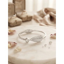 Valanti Art Doğa Temalı Vıp Silver Kadın Kelepçe Bileklik