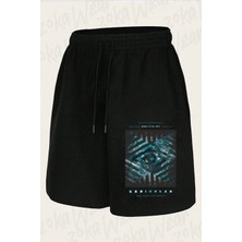 Zoka Wear Unisex Radiohead 3 Tasarım Baskılı Şort
