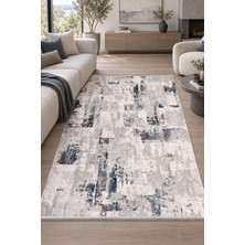 Ally Carpet Riola Naxos Vizon Gri Özel Ölçü Salon Oturma Odası Koridor Halısı Robot Süpürge Uyumlu Kolay Temizle