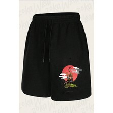 Zoka Wear Unisex Samurai Chopper Tasarım Baskılı Şort