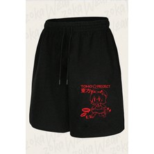Zoka Wear Unisex Touhou Chen Tasarım Baskılı Şort