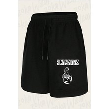 Zoka Wear Unisex Scorpions V7 Tasarım Baskılı Şort