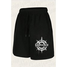Zoka Wear Unisex Carpathian Forest Tasarım Baskılı Şort