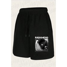 Zoka Wear Unisex Motion Radiohead Tasarım Baskılı Şort