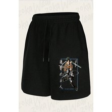 Zoka Wear Unisex Aot Levi Ackerman Tasarım Baskılı Şort