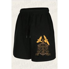 Zoka Wear Unisex Norse Mythology Spear Of Odin Gungnir Runes Tasarım Baskılı Şort
