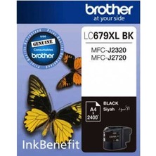 Brother LC679XL Siyah Yüksek Kapasiteli Orijinal Kartuş