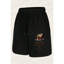 Zoka Wear Unisex Jason World Tour Ancient Tasarım Baskılı Şort