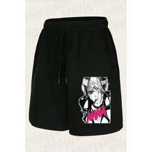 Zoka Wear Unisex Black Stones (Nana Osaki) Anime Tasarım Baskılı Şort