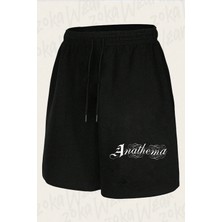 Zoka Wear Unisex Anathema Logo Tasarım Baskılı Şort