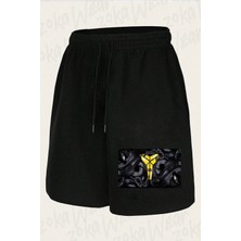 Zoka Wear Unisex Black Mamba 3 Tasarım Baskılı Şort