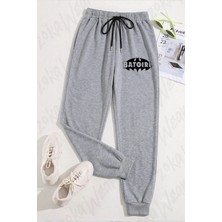 Zoka Wear Unisex Batgirl Logo Baskılı Eşofman Altı