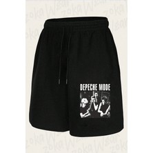 Zoka Wear Unisex Band V2 Depeche Mode Tasarım Baskılı Şort
